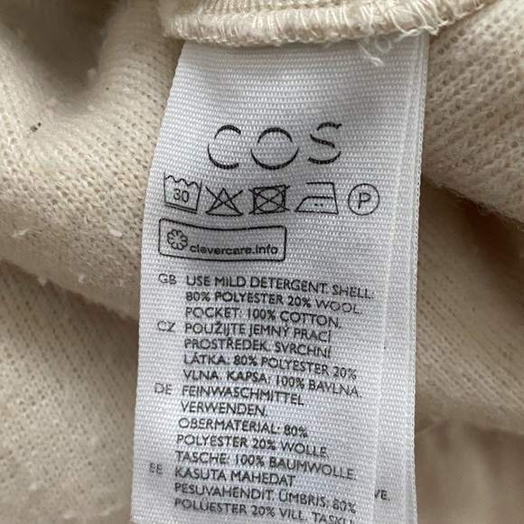 COS Cream Textured Women's Sweater M/L - Picture 4 of 4
